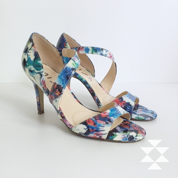 Unisa Shoes - Unisa Multicolored Strappy Heels 7